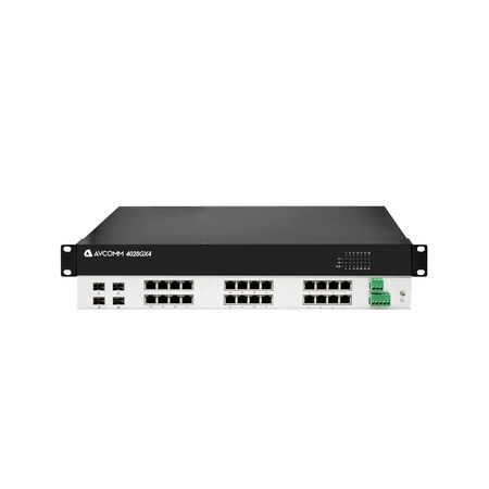 Avcomm 28-Port Unmanaged Industrial Ethernet Switch 4028GX4
